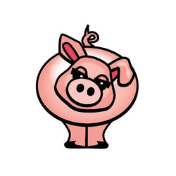 Collection of Pink Pig Promotional Product Tattoo 1.5 in x 1.5 in in a gallery layout