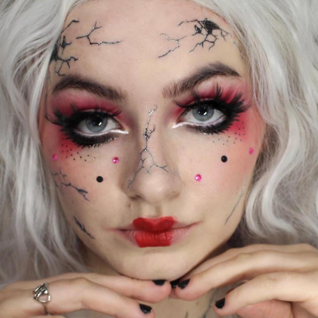 Collection of Broken Doll Face Costume in a gallery layout