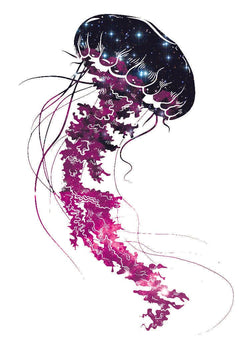 Collection of Galaxy Jellyfish Promotional Product Tattoo in a gallery layout