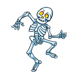 Collection of Dancing Skeleton Promotional Product Tattoo 1.5 in x 1.5 in in a gallery layout
