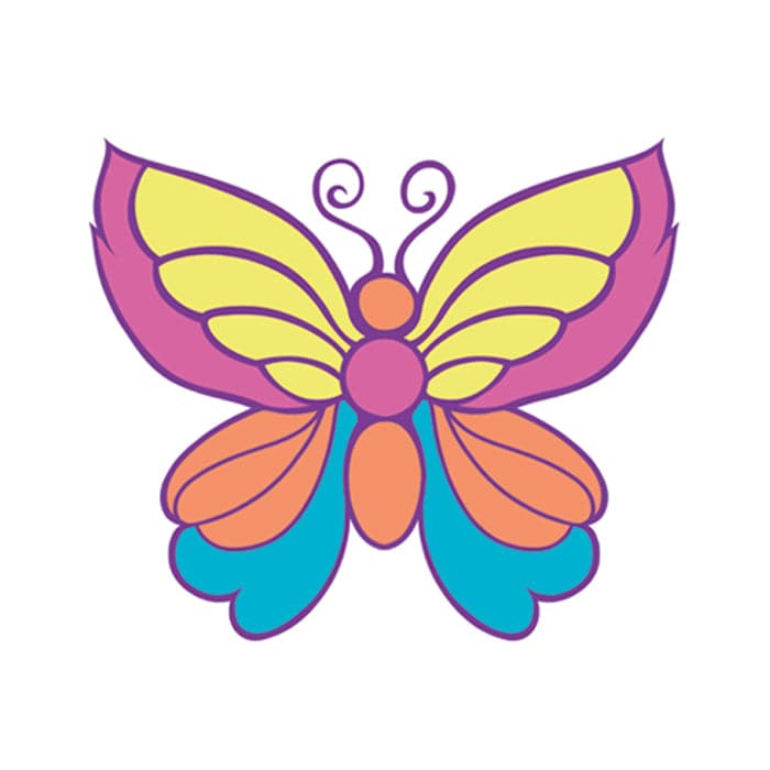 Collection of Small Butterfly Promotional Product Tattoo 1.5 in x 1.5 in in a gallery layout