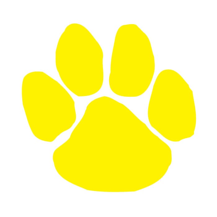 Collection of Yellow Paw Print Promotional Product Tattoo 1.5 in x 1.5 in in a gallery layout