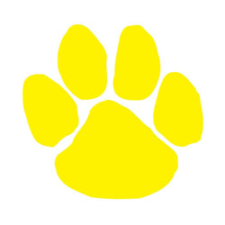 Collection of Yellow Paw Print Promotional Product Tattoo 1.5 in x 1.5 in in a gallery layout
