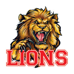 Collection of Lions Mascot Promotional Product Tattoo 1.5 in x 1.5 in in a gallery layout