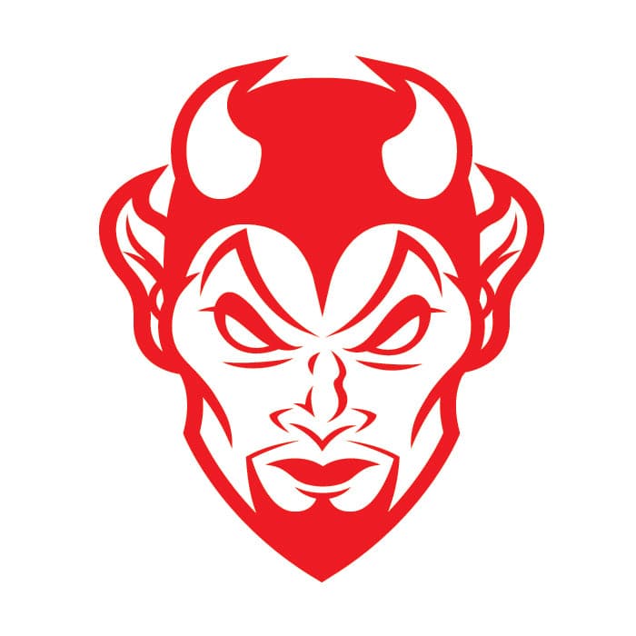 Collection of Red Devil Promotional Product Tattoo 1.5 in x 1.5 in in a gallery layout
