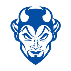 Collection of Small Blue Devil Promotional Product Tattoo 1.5 in x 1.5 in in a gallery layout