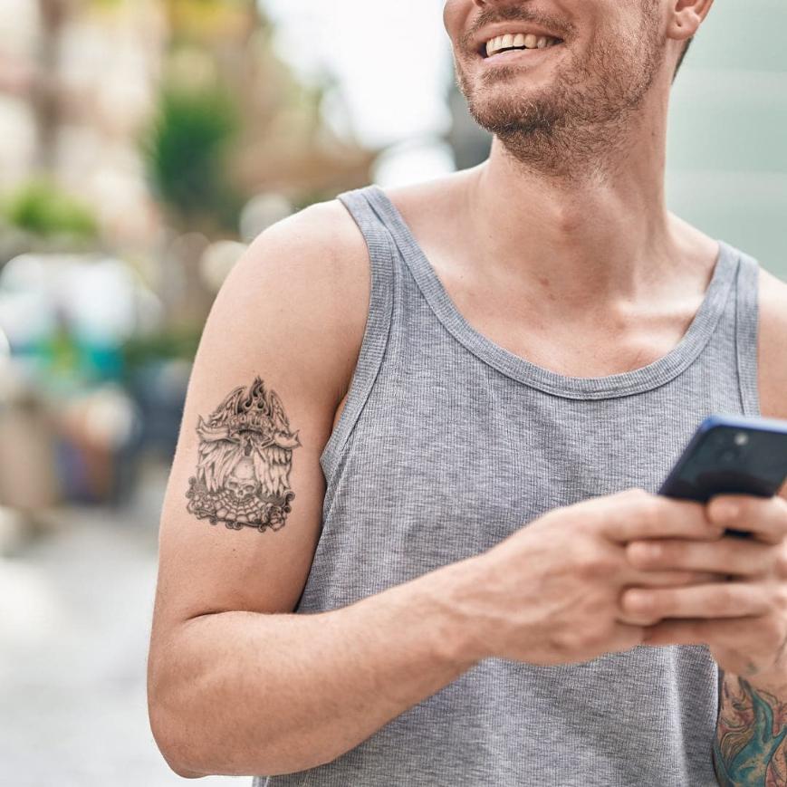 Collection of California Tattoos & Promotional Products in a gallery layout