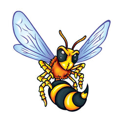 Collection of Small Hornets Promotional Product Tattoo 1.5 in x 1.5 in in a gallery layout