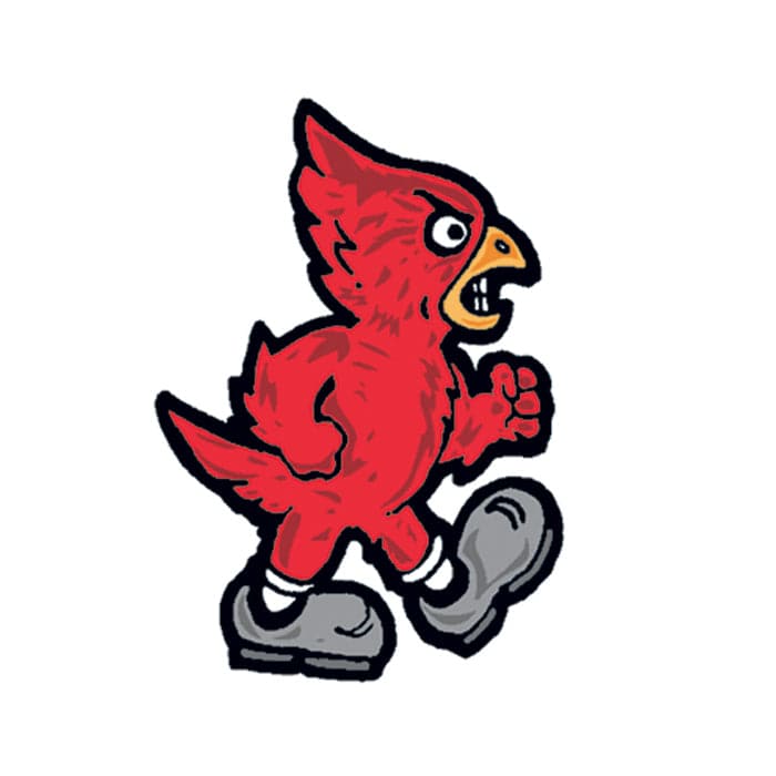 Collection of Small Cardinal Promotional Product Tattoo 1.5 in x 1.5 in in a gallery layout