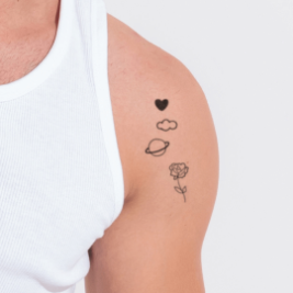 Collection of California Tattoos & Promotional Products in a gallery layout