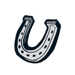 Collection of Small Horseshoe Promotional Product Tattoo 1.5 in x 1.5 in in a gallery layout
