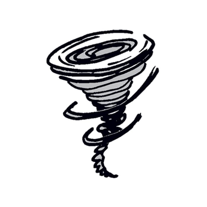 Collection of Tornado Promotional Product Tattoo 1.5 in x 1.5 in in a gallery layout
