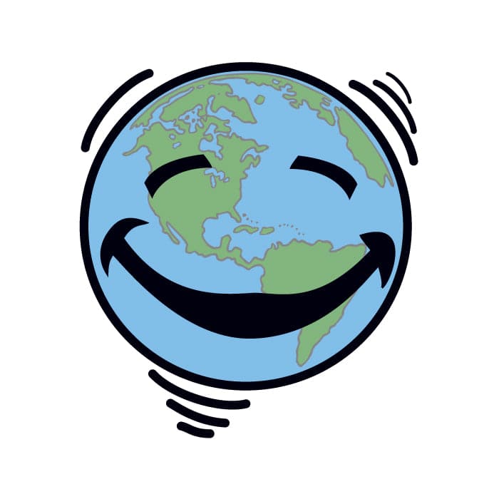 Collection of Happy Earth Promotional Product Tattoo 1.5 in x 1.5 in in a gallery layout