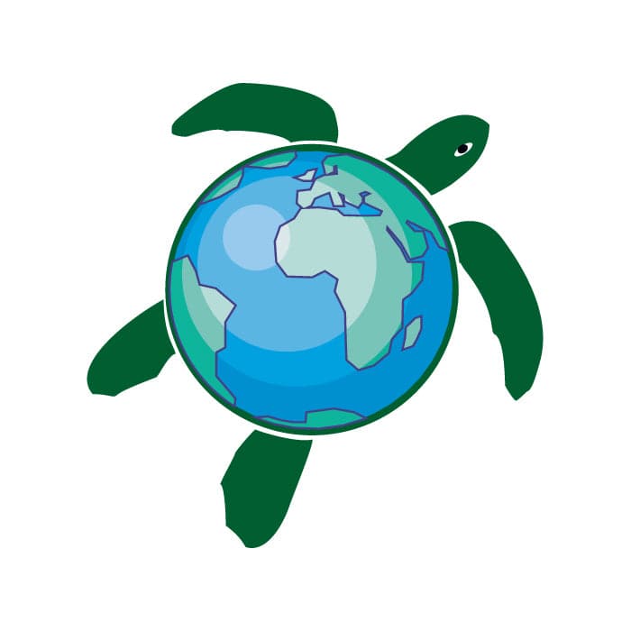 Collection of Earth Turtle Promotional Product Tattoo 1.5 in x 1.5 in in a gallery layout