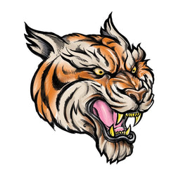 Collection of Tiger Promotional Product Tattoo 2 in x 2 in in a gallery layout