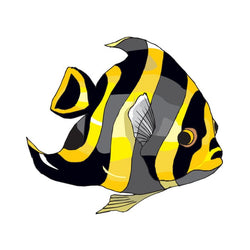 Collection of Yellow Fish Promotional Product Tattoo 2 in x 2 in in a gallery layout
