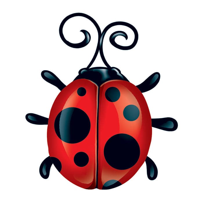 Collection of Ladybug Promotional Product Tattoo 2 in x 2 in in a gallery layout