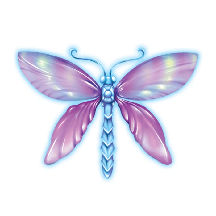 Collection of Magical Dragonfly Promotional Product Tattoo 2 in x 2 in in a gallery layout