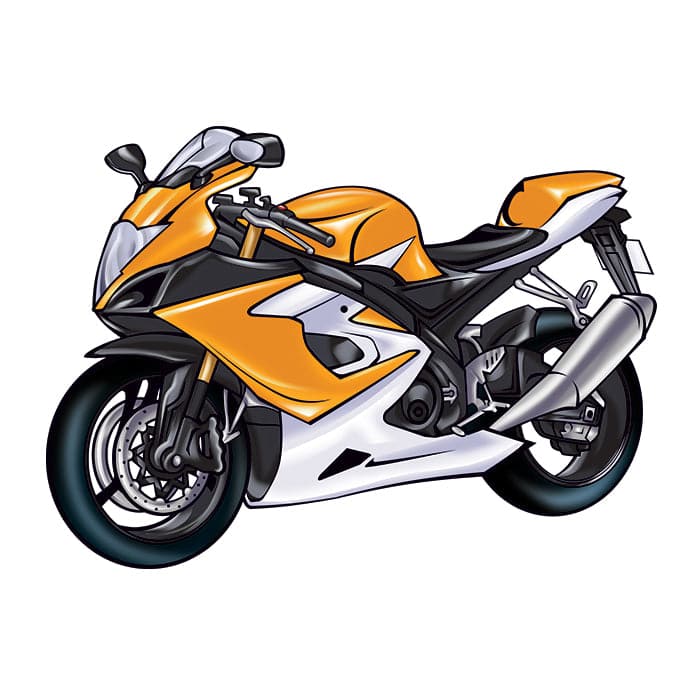 Collection of Motorcycle Promotional Product Tattoo 2 in x 2 in in a gallery layout