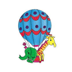 Collection of Hot Air Balloon Promotional Product Tattoo 2 in x 2 in in a gallery layout
