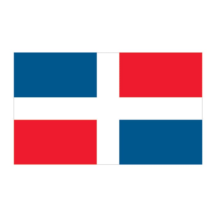Collection of Dominican Republic Flag Promotional Product Tattoo 2 in x 1.5 in in a gallery layout