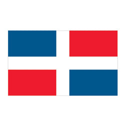Collection of Dominican Republic Flag Promotional Product Tattoo 2 in x 1.5 in in a gallery layout