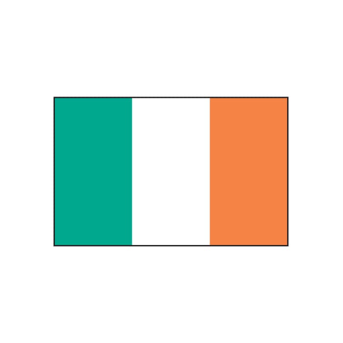 Collection of Ireland Flag Promotional Product Tattoo 2 in x 1.5 in in a gallery layout