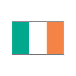 Collection of Ireland Flag Promotional Product Tattoo 2 in x 1.5 in in a gallery layout
