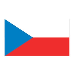 Collection of Czech Republic Flag Promotional Product Tattoo 2 in x 1.5 in in a gallery layout