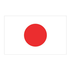 Collection of Japan Flag Promotional Product Tattoo 2 in x 1.5 in in a gallery layout