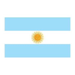 Collection of Argentina Flag Promotional Product Tattoo 2 in x 1.5 in in a gallery layout