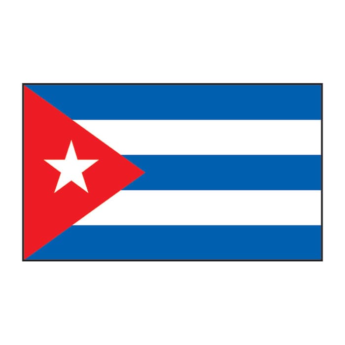 Collection of Cuba Flag Promotional Product Tattoo 2 in x 1.5 in in a gallery layout