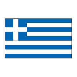 Collection of Greece Flag Promotional Product Tattoo 2 in x 1.5 in in a gallery layout