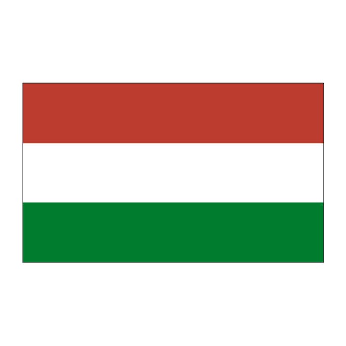 Collection of Hungary Flag Promotional Product Tattoo 2 in x 1.5 in in a gallery layout