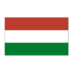 Collection of Hungary Flag Promotional Product Tattoo 2 in x 1.5 in in a gallery layout