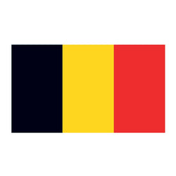 Collection of Belgium Flag Promotional Product Tattoo 2 in x 1.5 in in a gallery layout