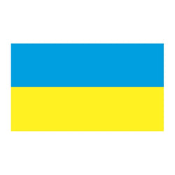 Collection of Ukraine Flag Promotional Product Tattoo 2 in x 1.5 in in a gallery layout