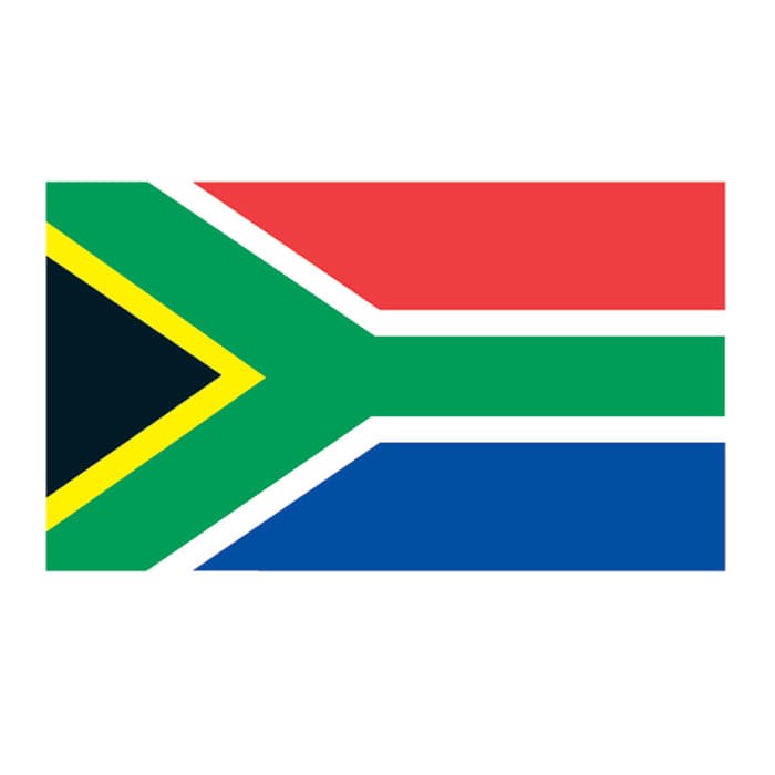 Collection of South Africa Flag Promotional Product Tattoo 2 in x 1.5 in in a gallery layout