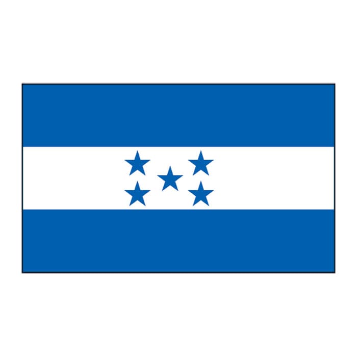 Collection of Honduras Flag Promotional Product Tattoo 2 in x 1.5 in in a gallery layout