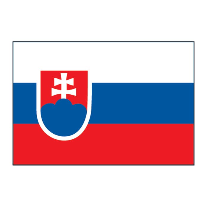 Collection of Slovakia Flag Promotional Product Tattoo 2 in x 1.5 in in a gallery layout