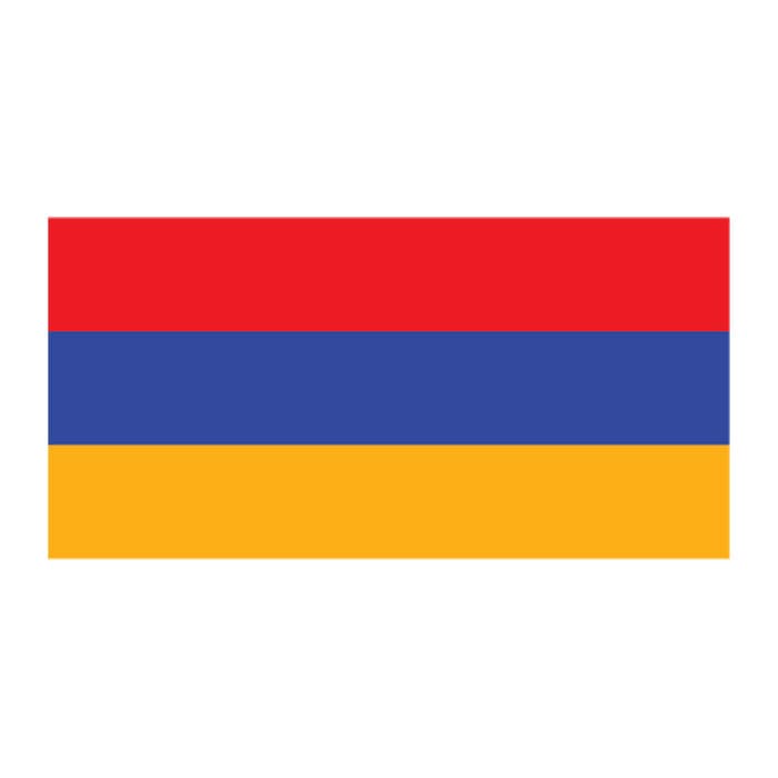 Collection of Armenia Flag Promotional Product Tattoo 2 in x 1.5 in in a gallery layout