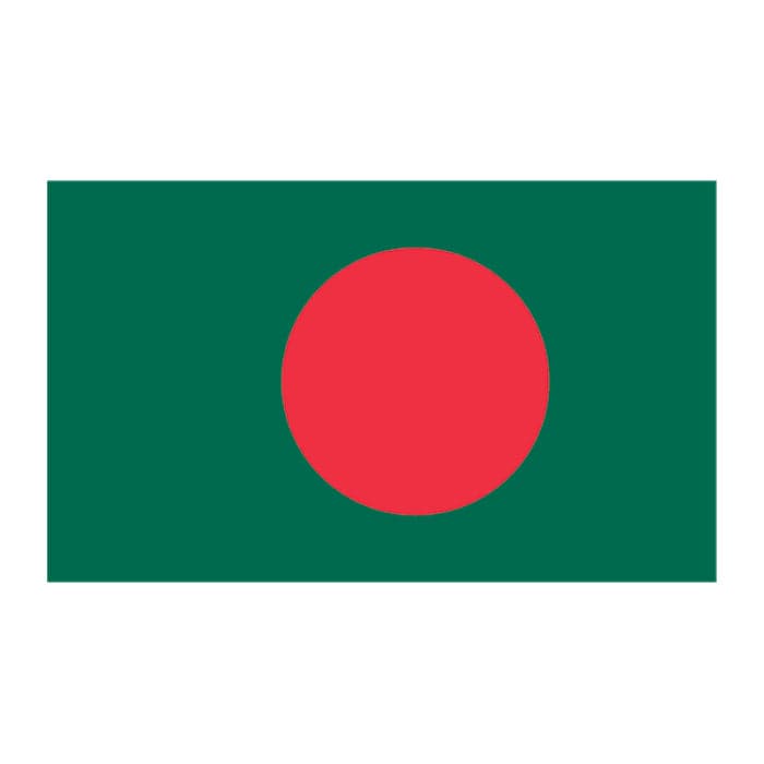 Collection of Bangladesh Flag Promotional Product Tattoo 2 in x 1.5 in in a gallery layout