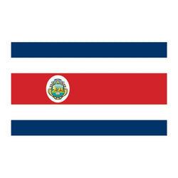Collection of Flag of Costa Rica Promotional Product Tattoo 2 in x 1.5 in in a gallery layout
