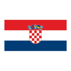 Collection of Flag of Croatia Promotional Product Tattoo 2 in x 1.5 in in a gallery layout