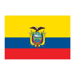 Collection of Flag of Ecuador Promotional Product Tattoo 2 in x 1.5 in in a gallery layout