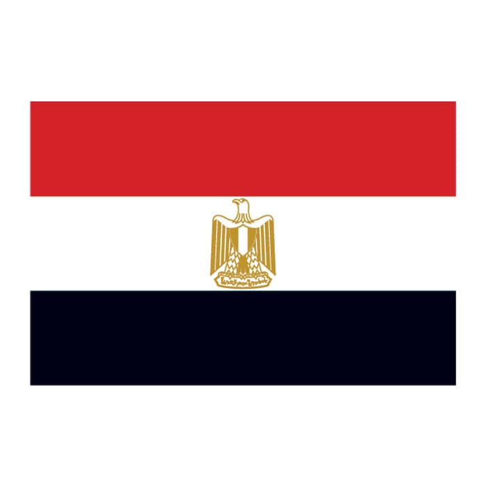 Collection of Egypt Flag Promotional Product Tattoo 2 in x 1.5 in in a gallery layout