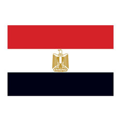 Collection of Egypt Flag Promotional Product Tattoo 2 in x 1.5 in in a gallery layout