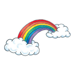 Collection of Rainbow Promotional Product Tattoo 2 in x 2 in in a gallery layout