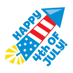 Collection of Happy 4th of July Promotional Product Tattoo 2 in x 2 in in a gallery layout