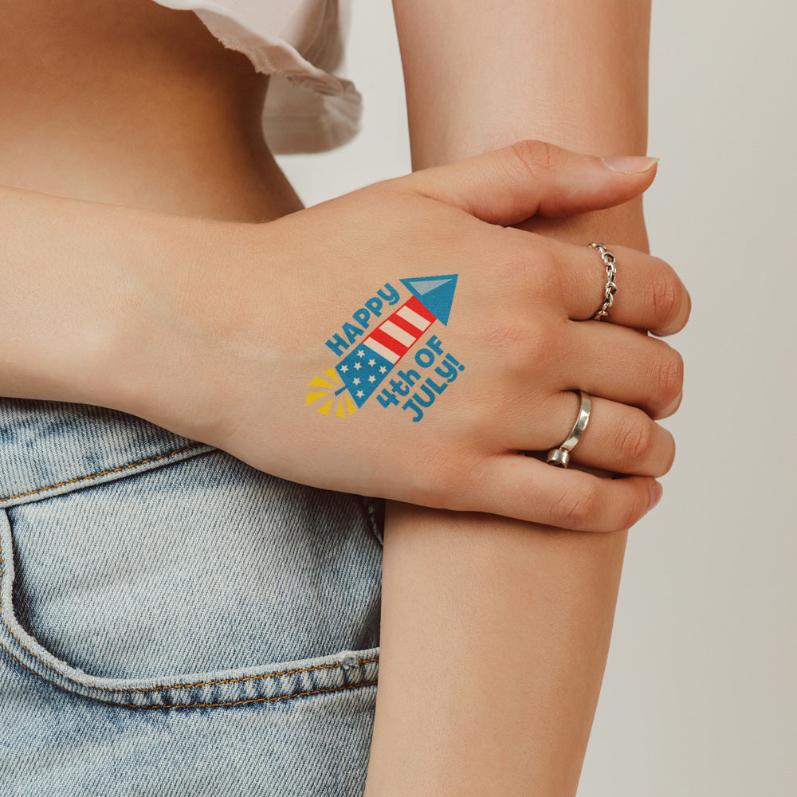 Collection of California Tattoos & Promotional Products in a gallery layout